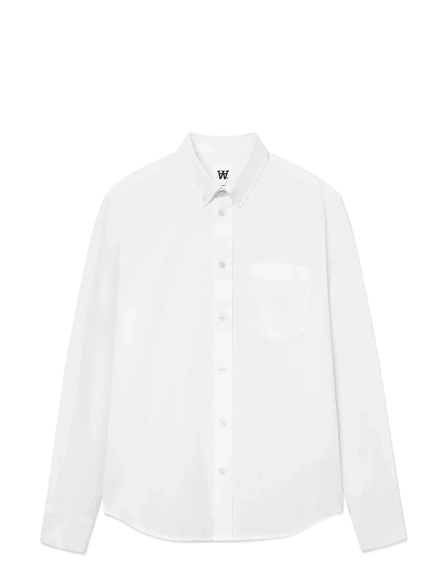 WOOD WOOD - WWAdam - randiga skjortor - bright white - 0