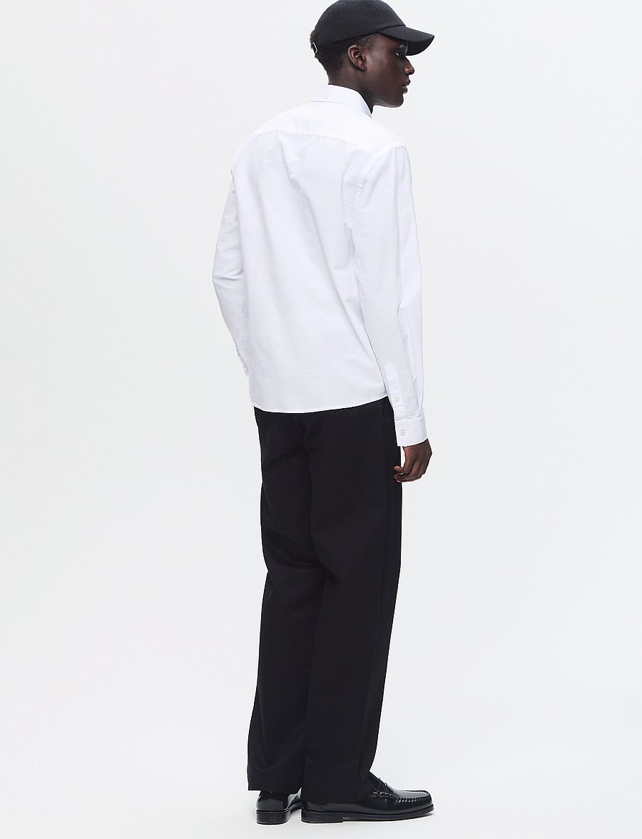 WOOD WOOD - WWAdam - randiga skjortor - bright white - 2