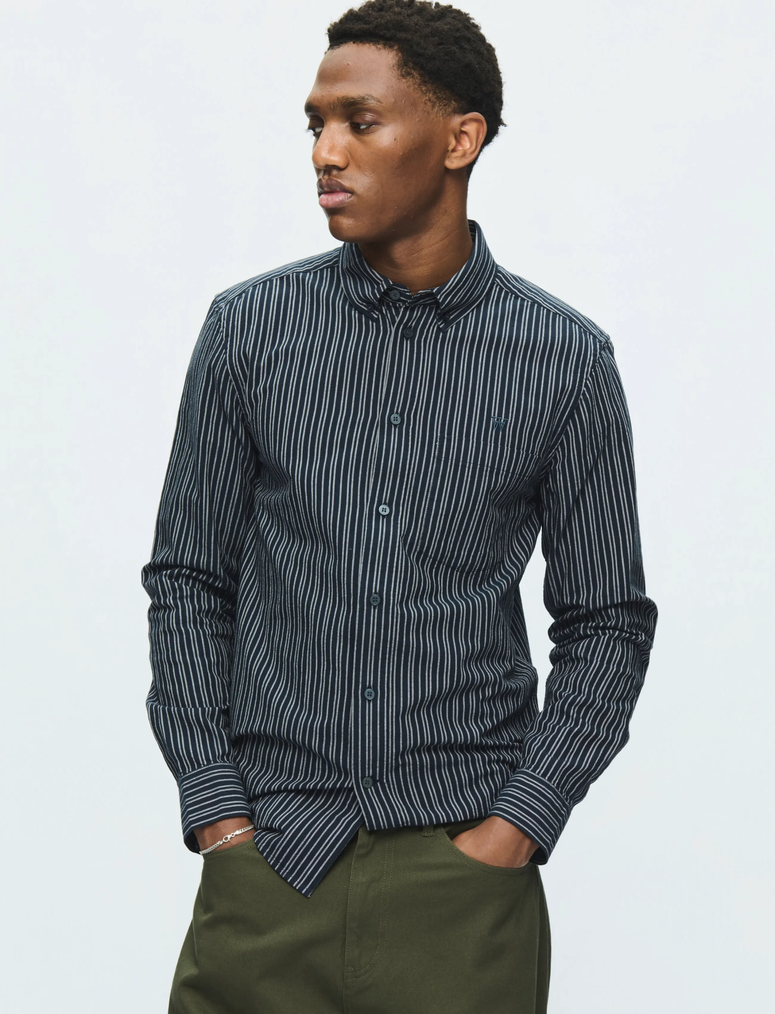 WOOD WOOD - WWAdam - striped shirts - salute stripe - 3