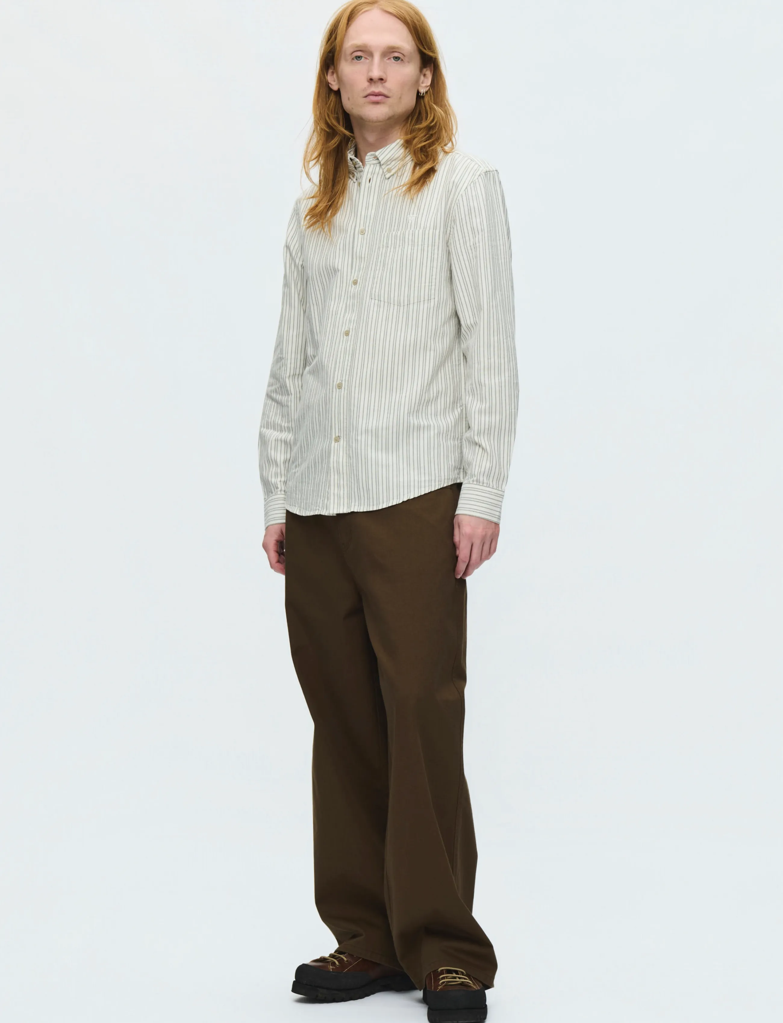 WOOD WOOD - WWAdam - randiga skjortor - silver birch stripe - 3