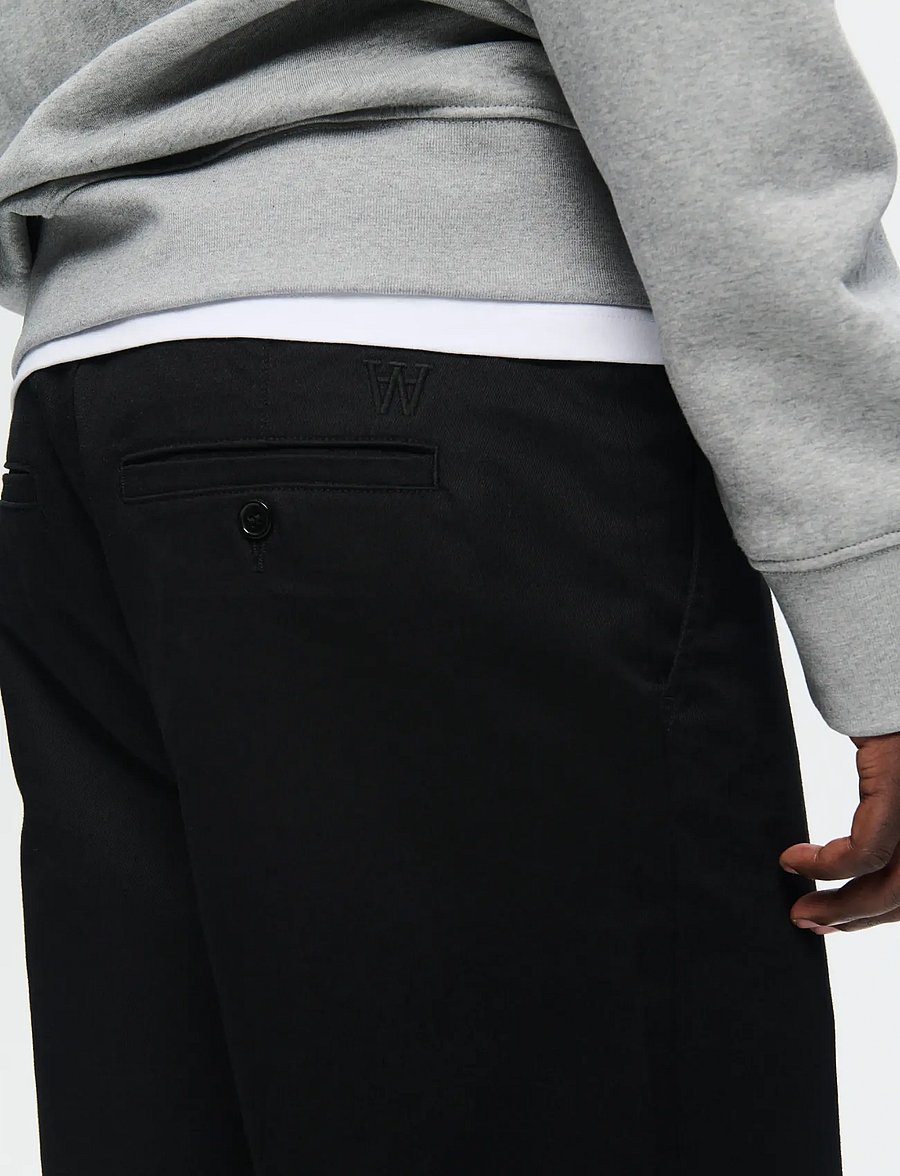 WOOD WOOD - WWSilas - casual byxor - black beauty - 3
