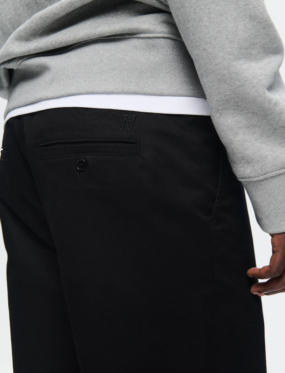 WOOD WOOD - WWSilas - pantalons décontractés - black beauty - 0