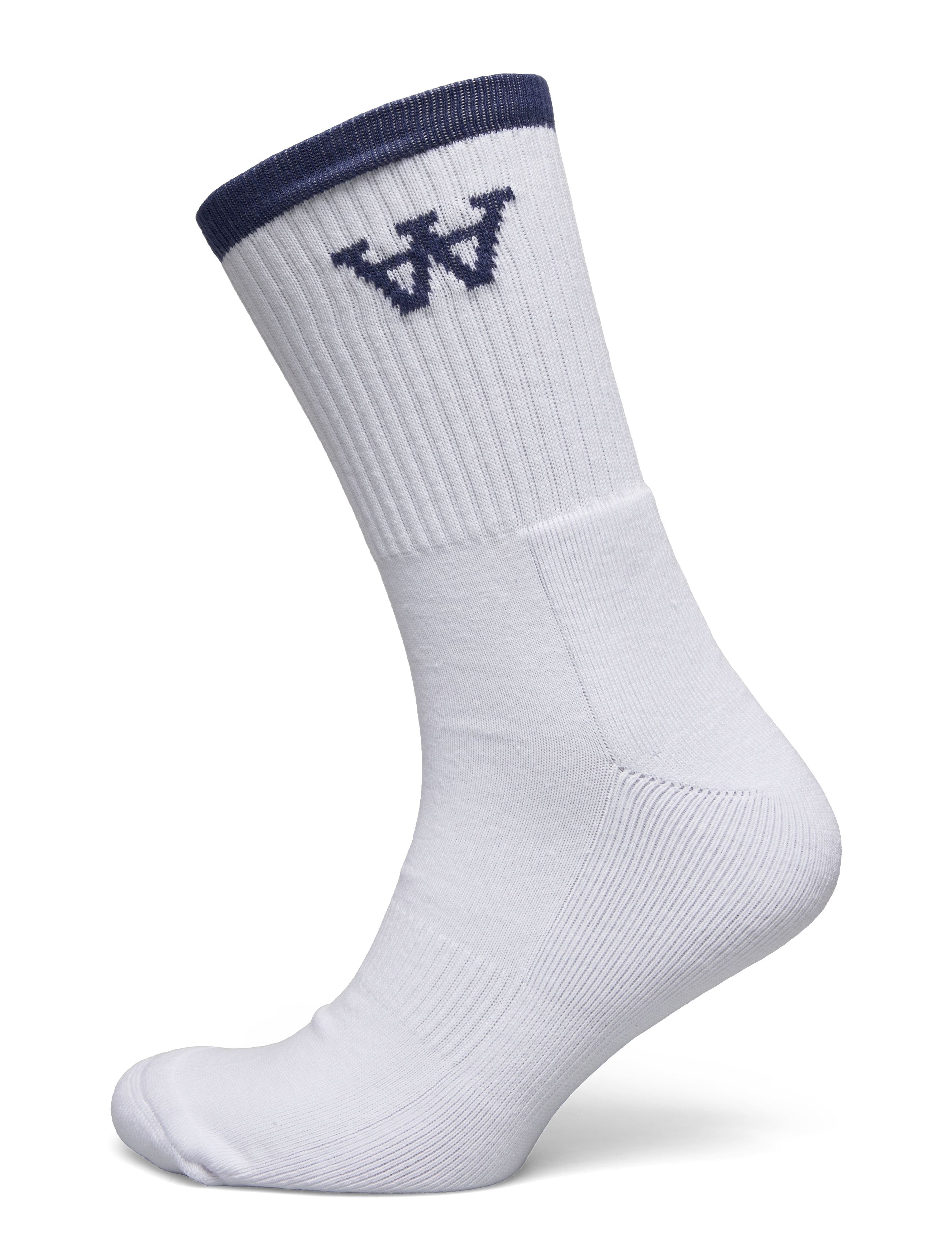 WOOD WOOD Wwcon Tennis Socks, Mænd, Tennisstrømper, Hvid, Str: 43-46