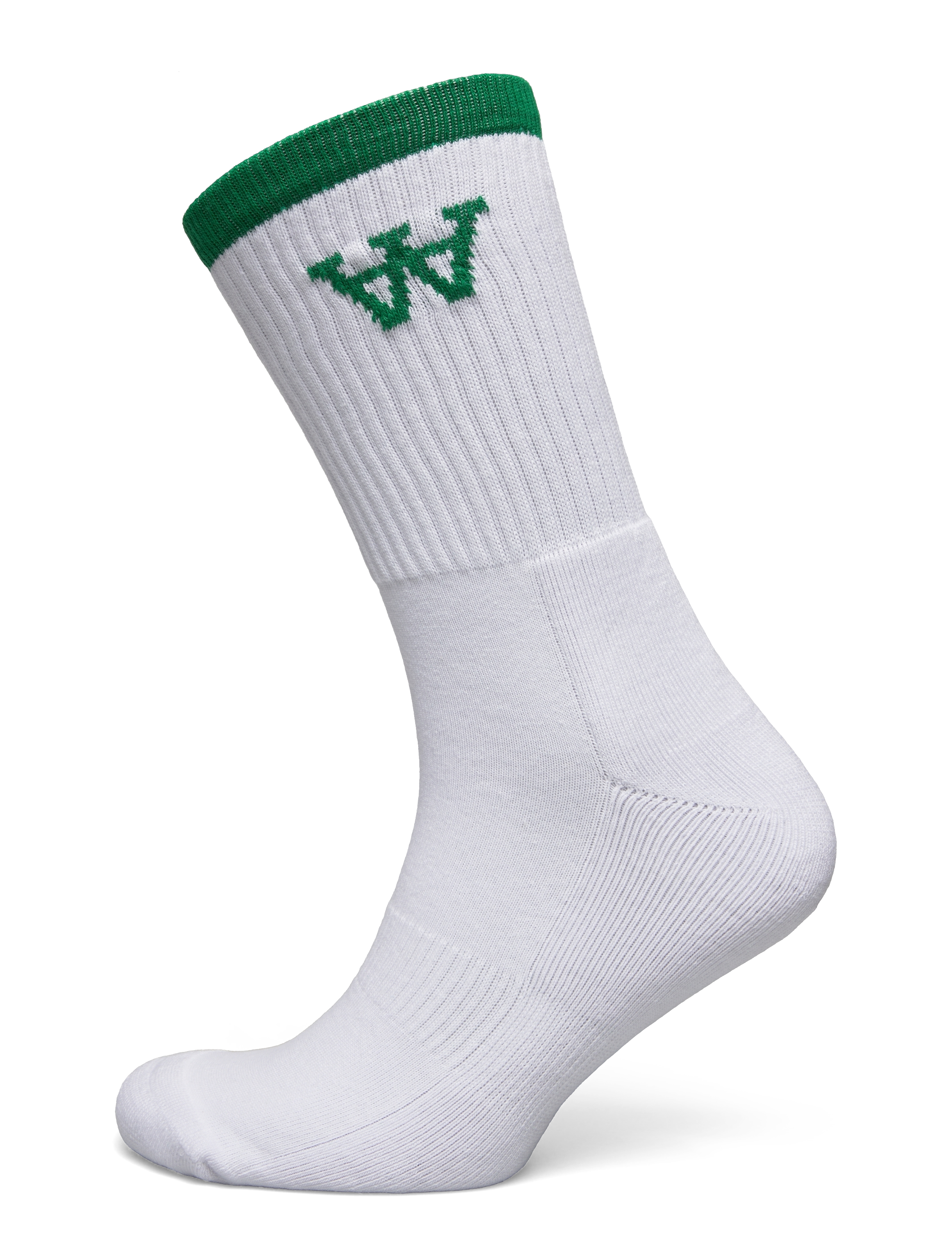 WOOD WOOD WWCon tennis socks - Strømper - VERDANT GREEN / white