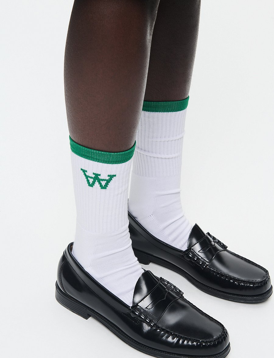 WOOD WOOD - WWCon tennis socks - sokker - verdant green - 0