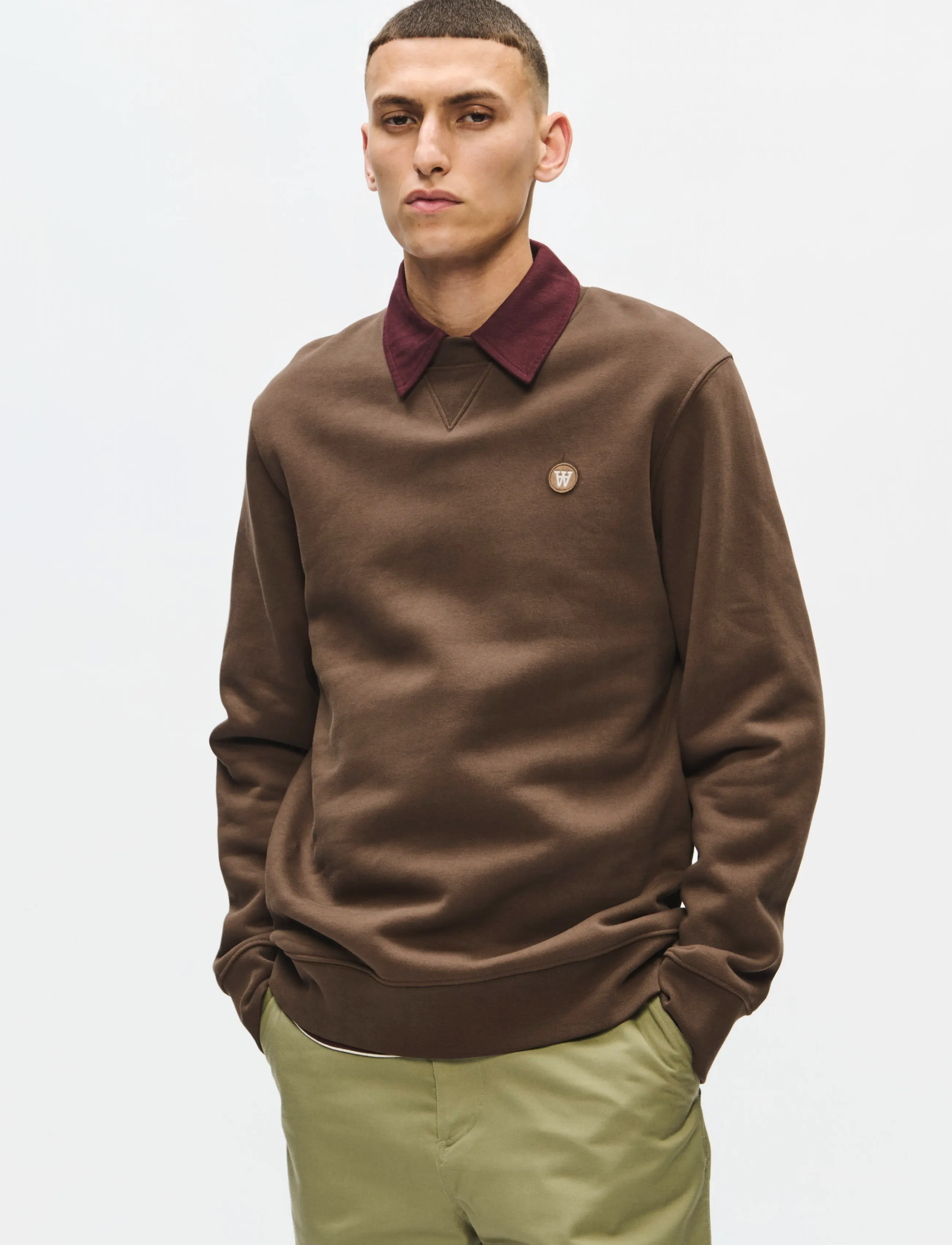 WOOD WOOD WWTye - Dressipluusid - DESERT PALM / khaki/green