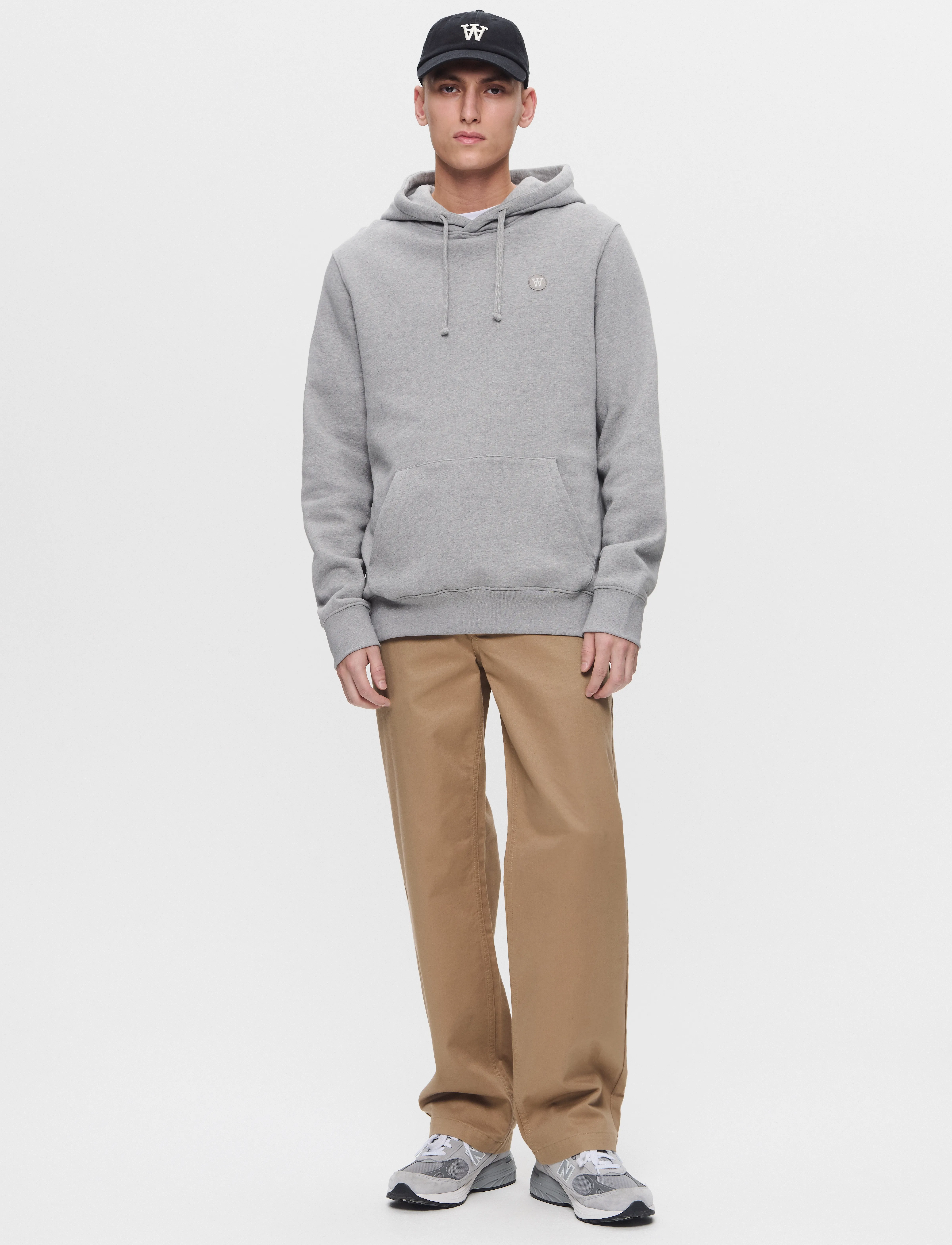 WOOD WOOD - WWAsh - kapuzenpullover - light melange grey - 2