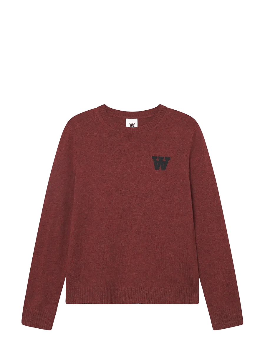 WOOD WOOD - WWTay L - rund hals - decadent chocolate melange - 1