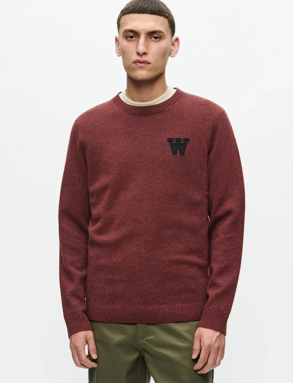 WOOD WOOD - WWTay L - rundhalsad - decadent chocolate melange - 0