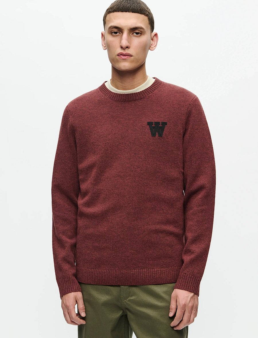 WOOD WOOD - WWTay L - rund hals - decadent chocolate melange - 0