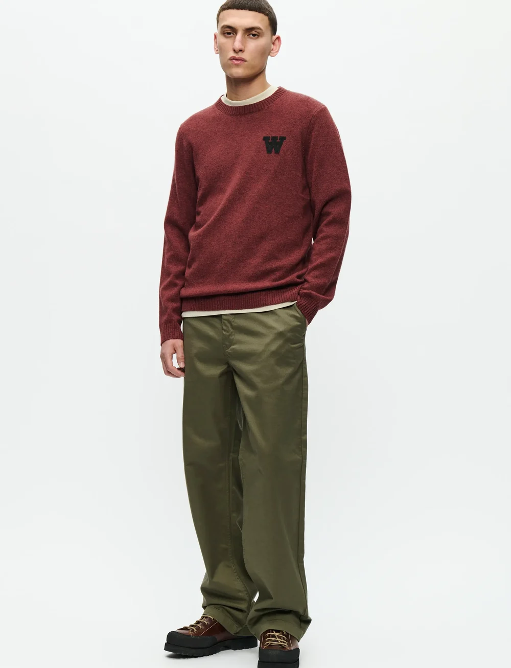 WOOD WOOD - WWTay L - rundhalsad - decadent chocolate melange - 2