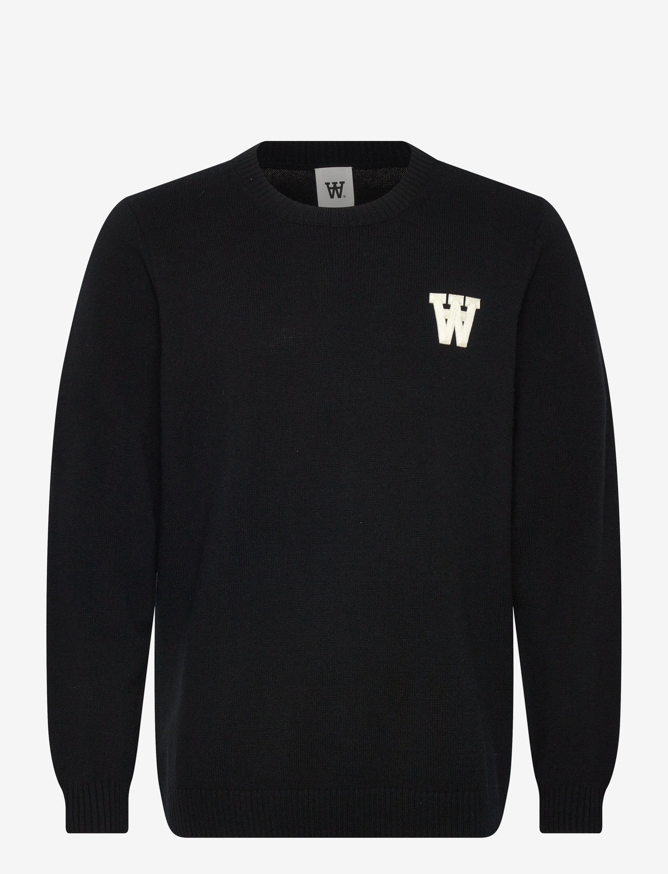 WOOD WOOD - WWTay L - Ümmarguse kaelusega kudumid - black - 1