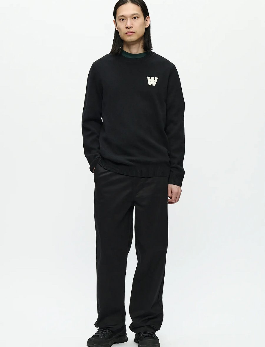 WOOD WOOD - WWTay L - round necks - black - 2