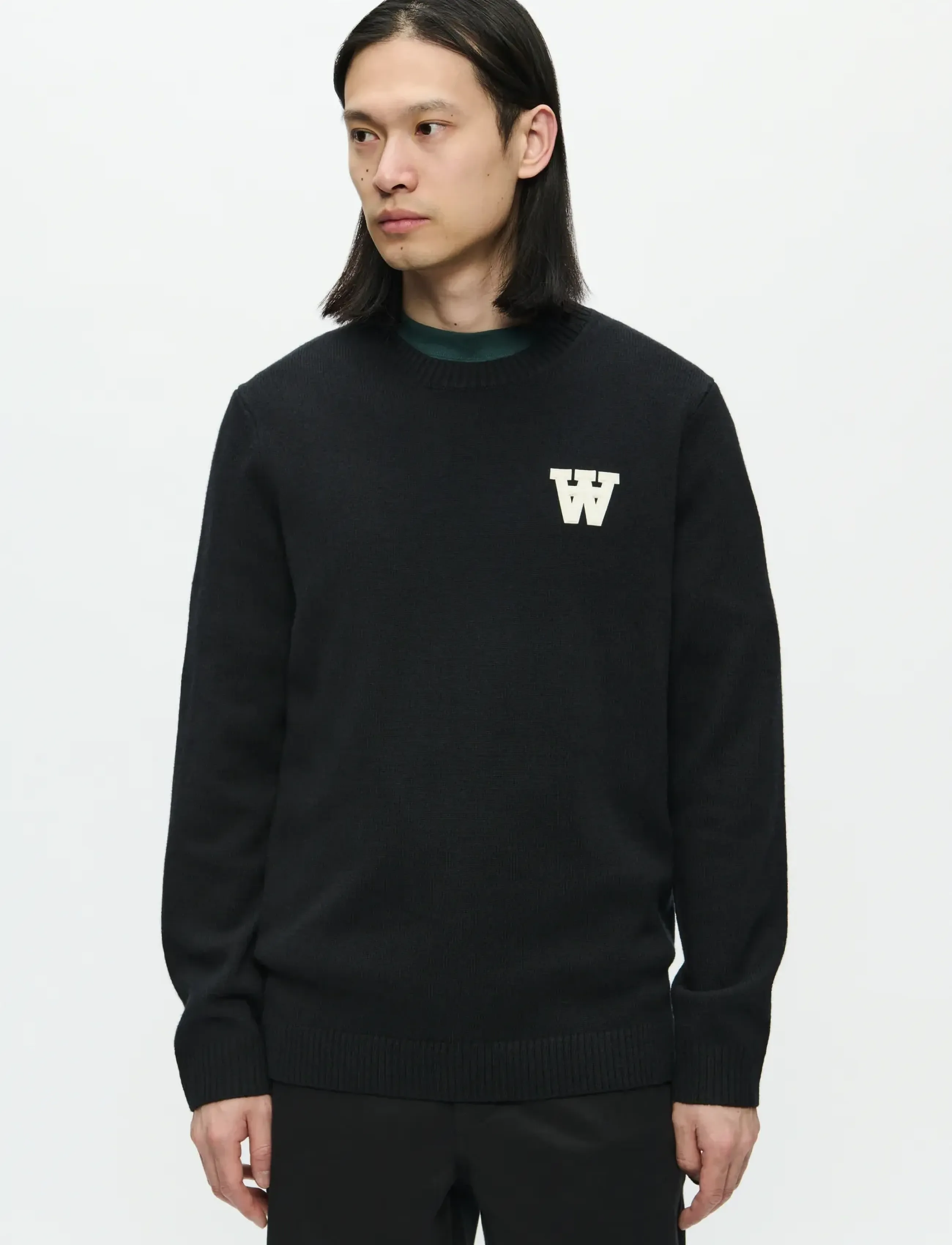 WOOD WOOD - WWTay L - rund hals - black - 3