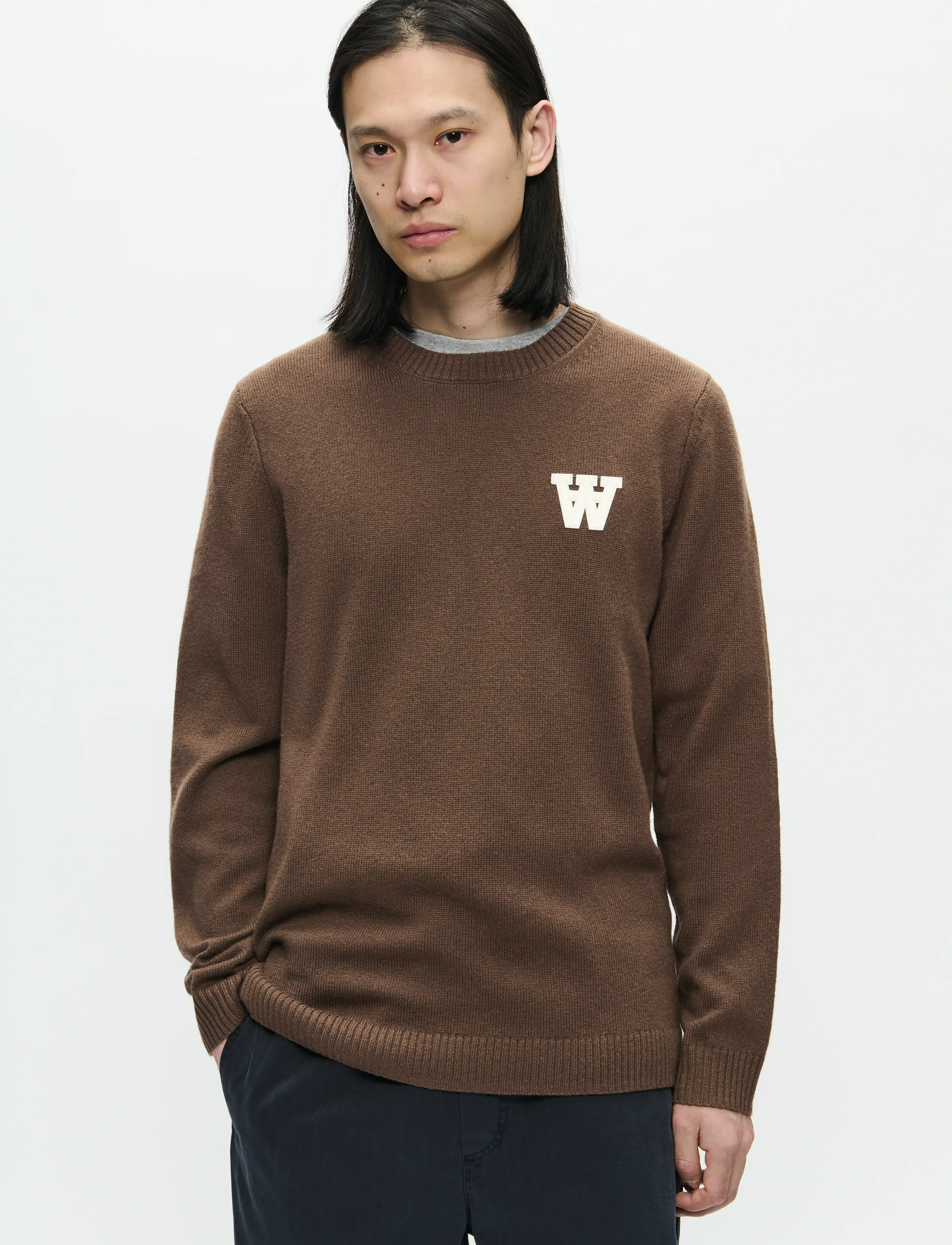 WOOD WOOD WWTay L - Rundhals - DESERT PALM / brown