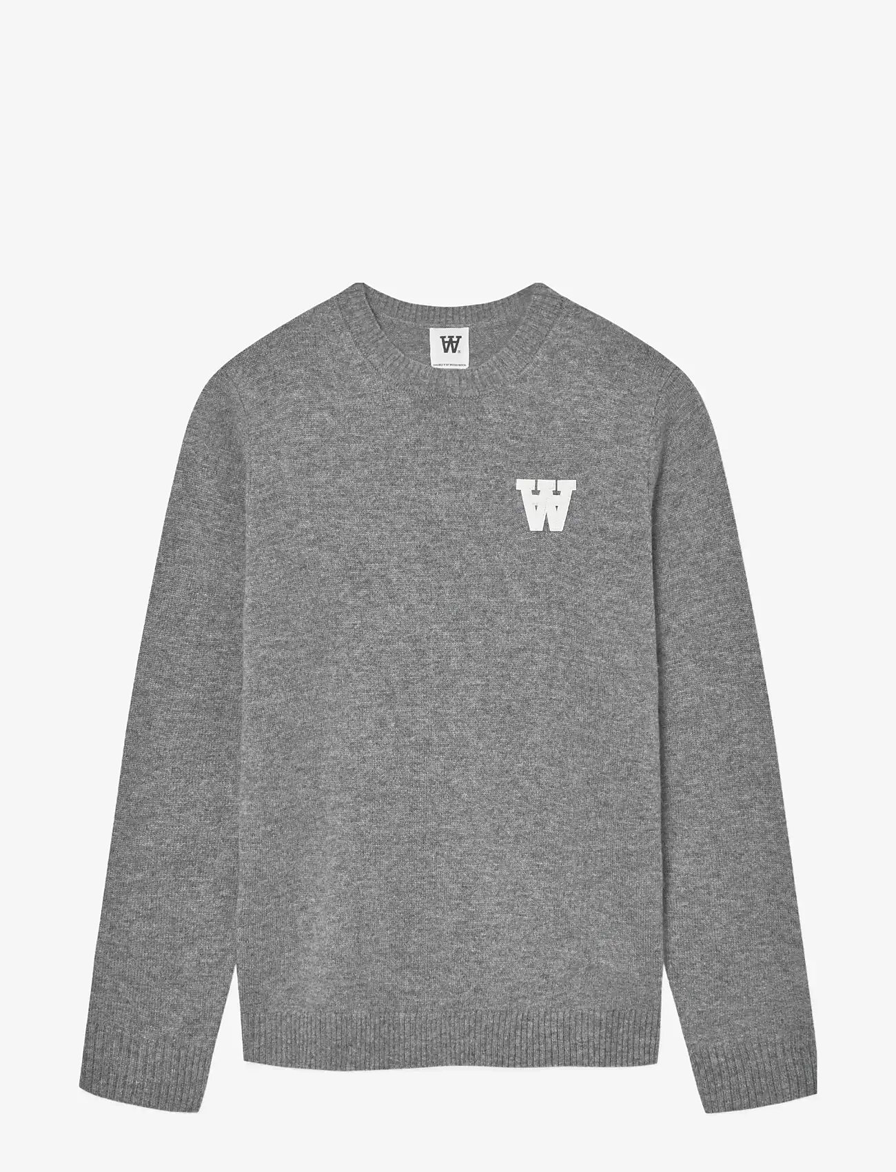 WOOD WOOD - WWTay L - rund hals - light melange grey - 1