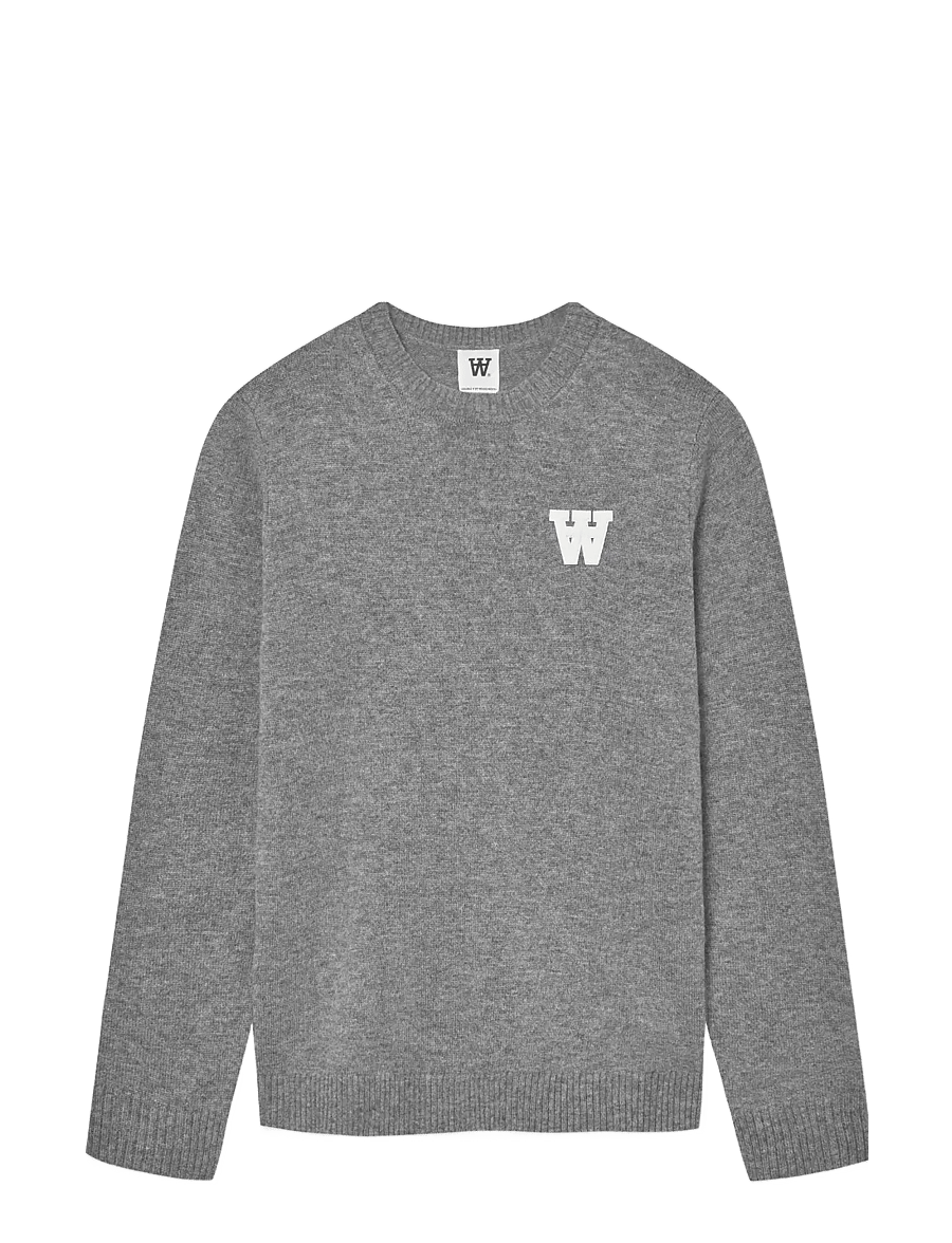 WOOD WOOD - WWTay L - round necks - light melange grey - 1