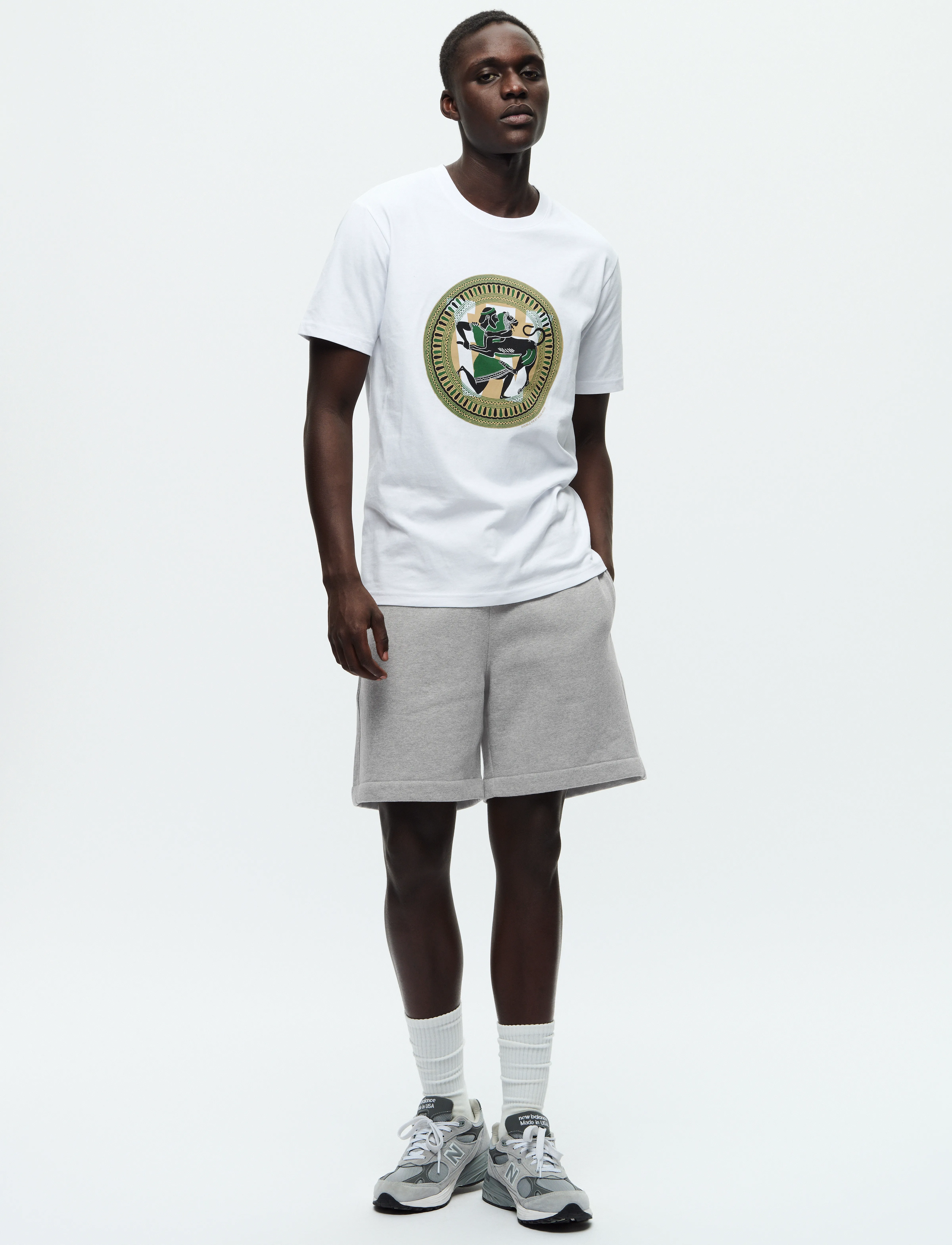 WOOD WOOD - WWryker Short - feriefavoritter - light melange grey - 2