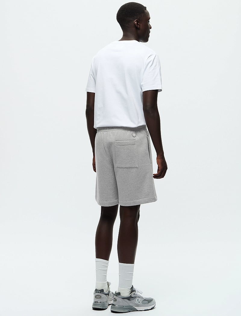 WOOD WOOD - WWryker Short - sweat shorts - light melange grey - 3