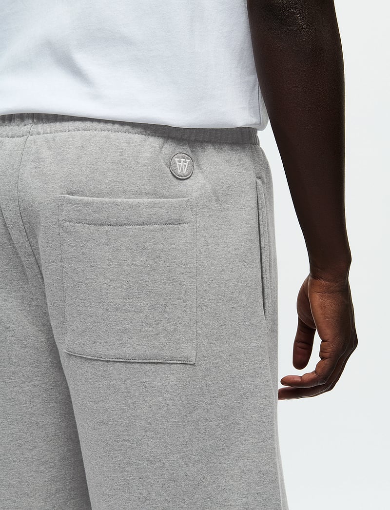WOOD WOOD - WWryker Short - sweat shorts - light melange grey - 4