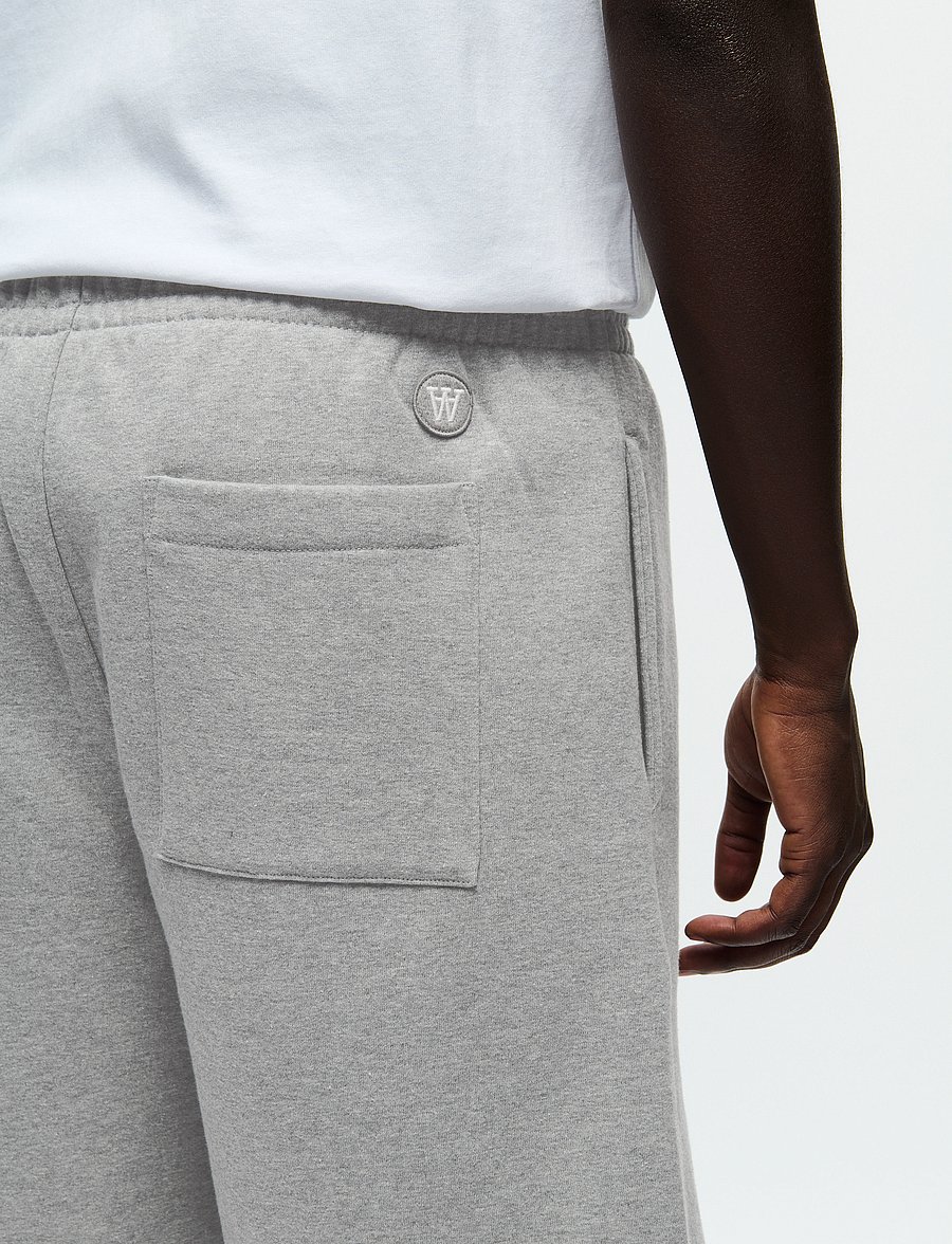WOOD WOOD - WWryker Short - lühikesed dressipüksid - light melange grey - 4