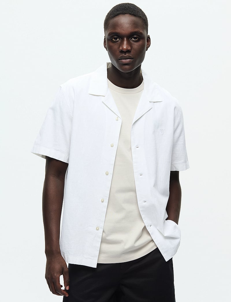 WOOD WOOD - WWaaron Resort - hørskjorter - brilliant white - 0