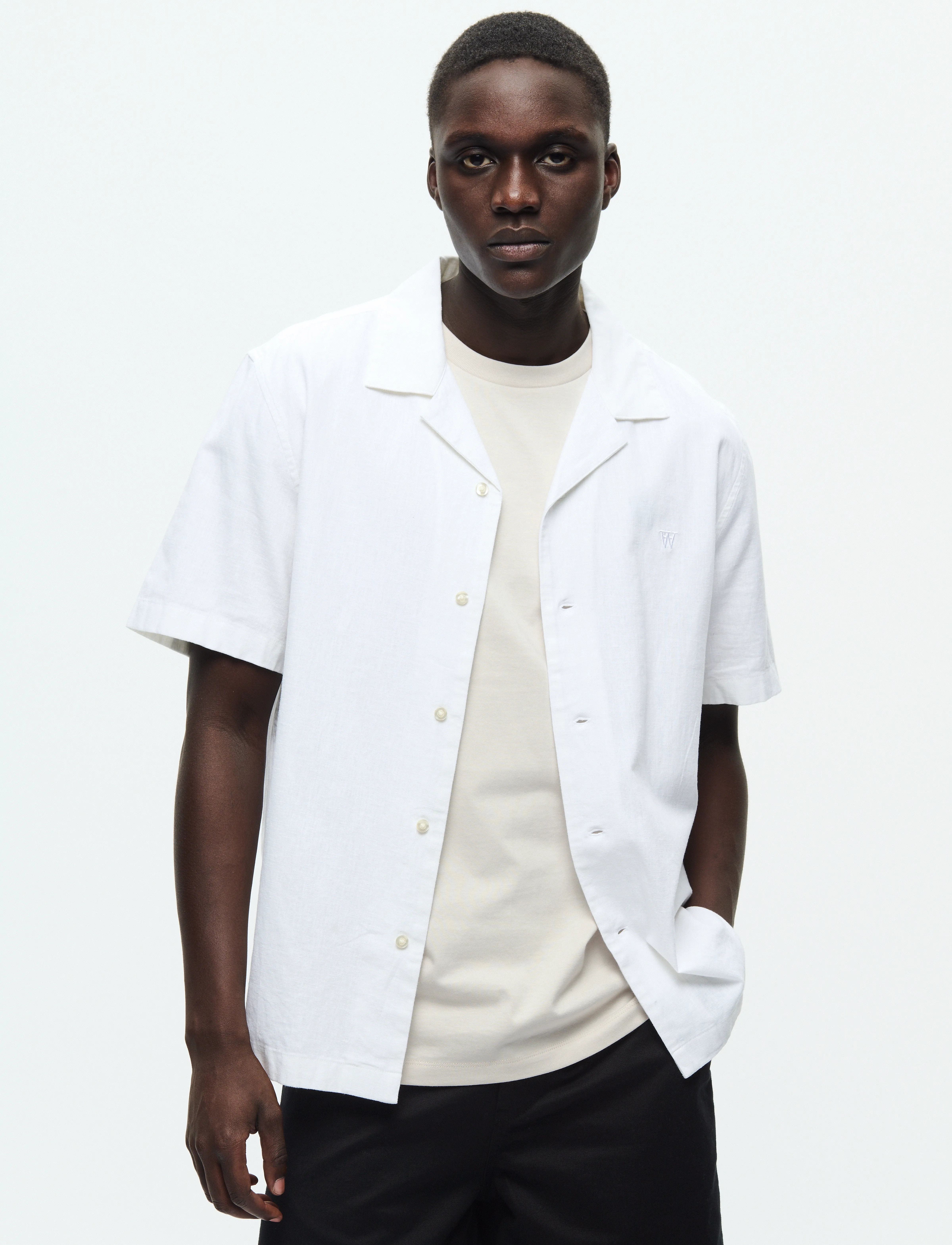 WOOD WOOD WWaaron Resort - Skjorter - BRILLIANT WHITE / white