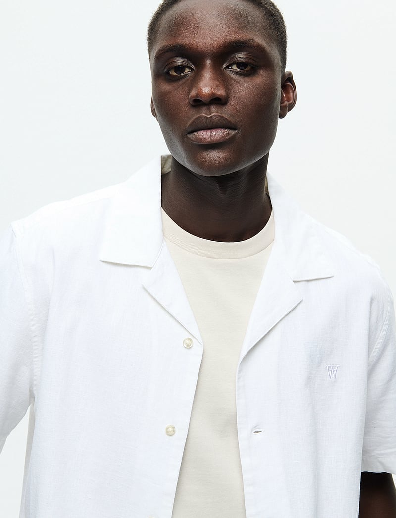 WOOD WOOD - WWaaron Resort - hørskjorter - brilliant white - 4