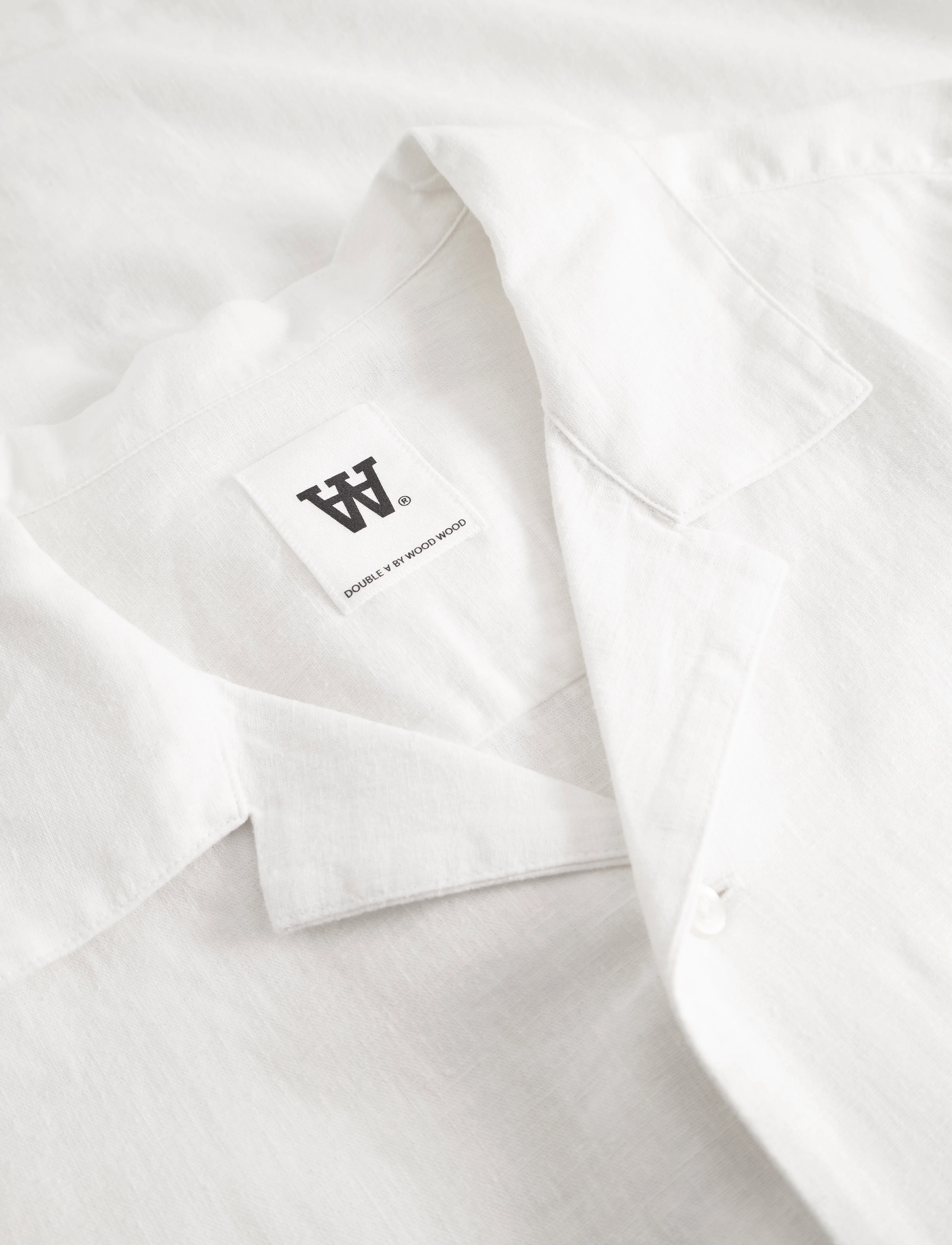 WOOD WOOD - WWaaron Resort - lininiai marškiniai - brilliant white - 5