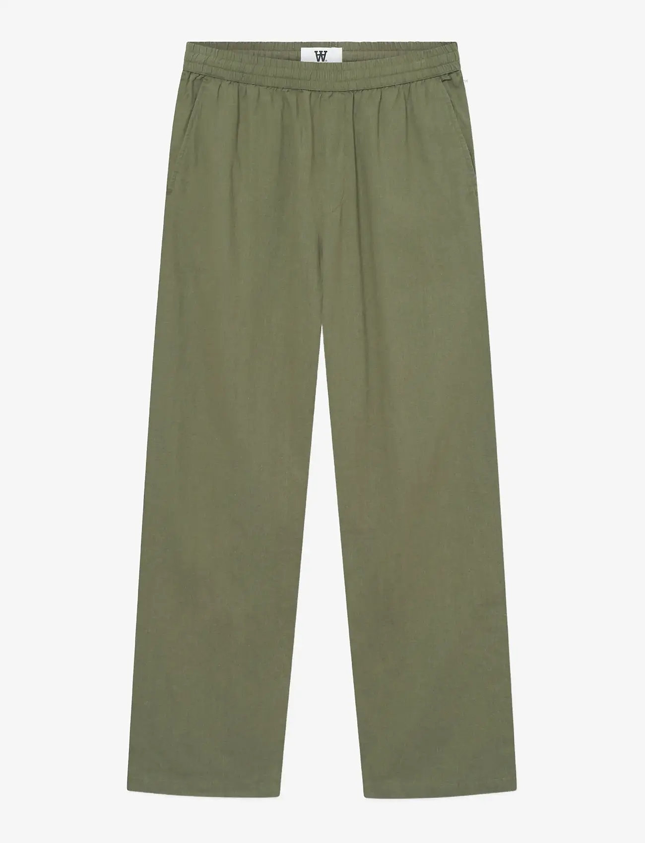 WOOD WOOD - WWenoch Pant - linased püksid - dusty olive - 1