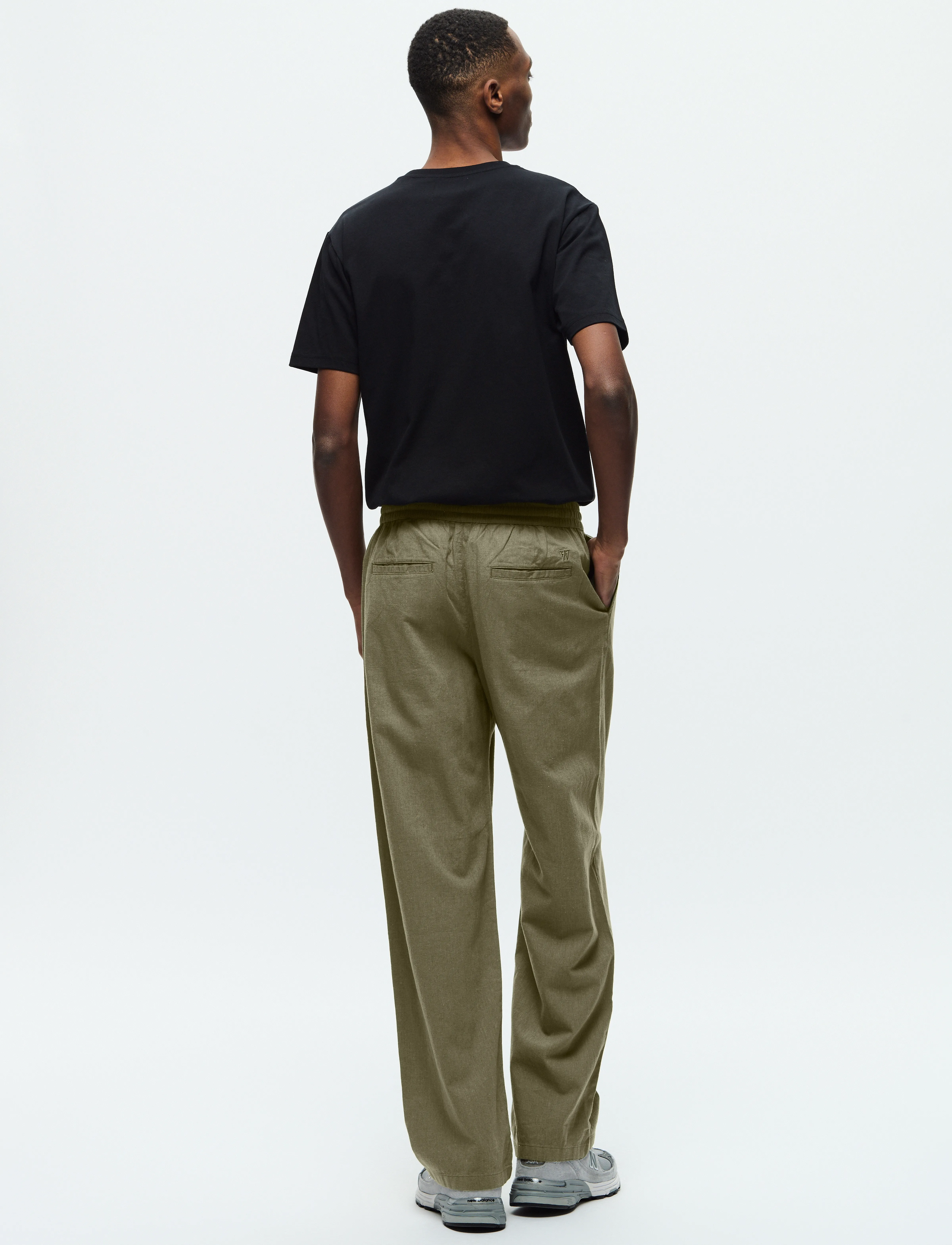 WOOD WOOD - WWenoch Pant - leinenhosen - dusty olive - 2