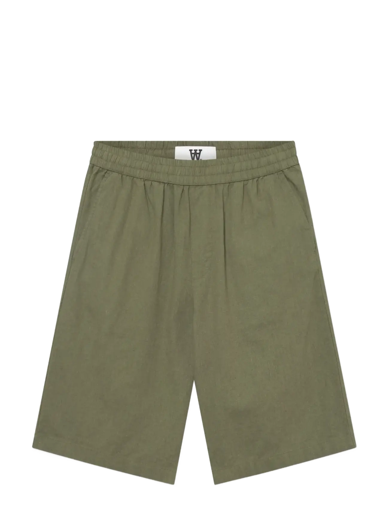 WOOD WOOD WWenoch Short - Šorti - DUSTY OLIVE / green