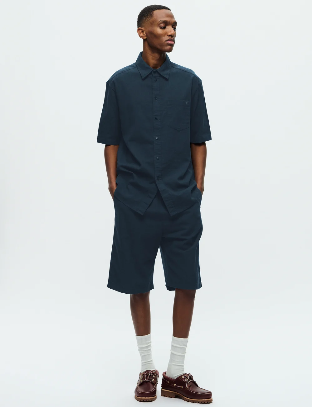 WOOD WOOD - WWenoch Short - hørshorts - salute - 2