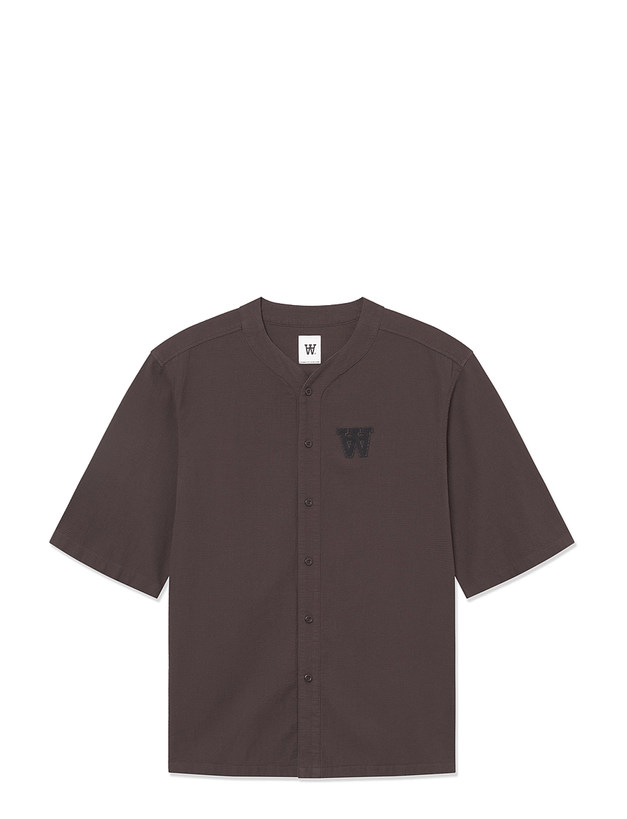 WOOD WOOD - WWHardy shirt - chemises à manches courtes - licorice - 1