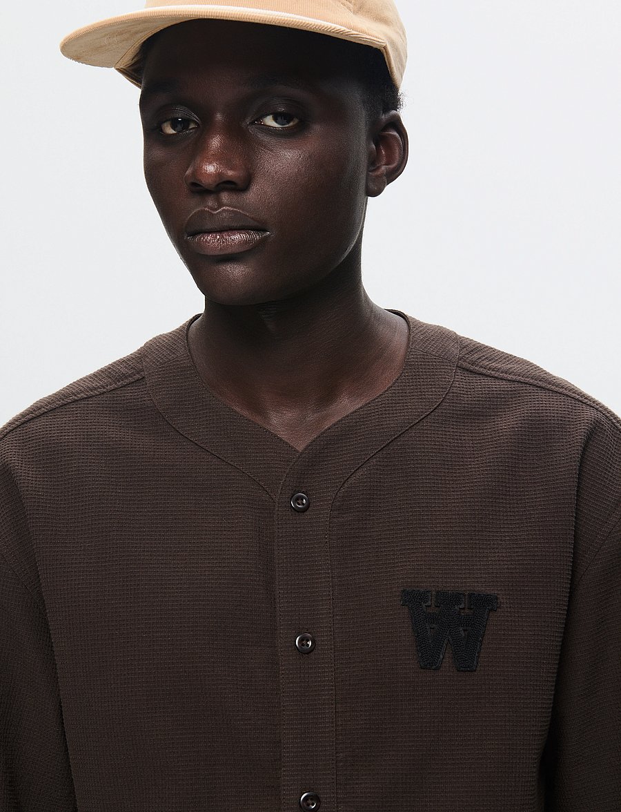 WOOD WOOD - WWHardy shirt - chemises à manches courtes - licorice - 4