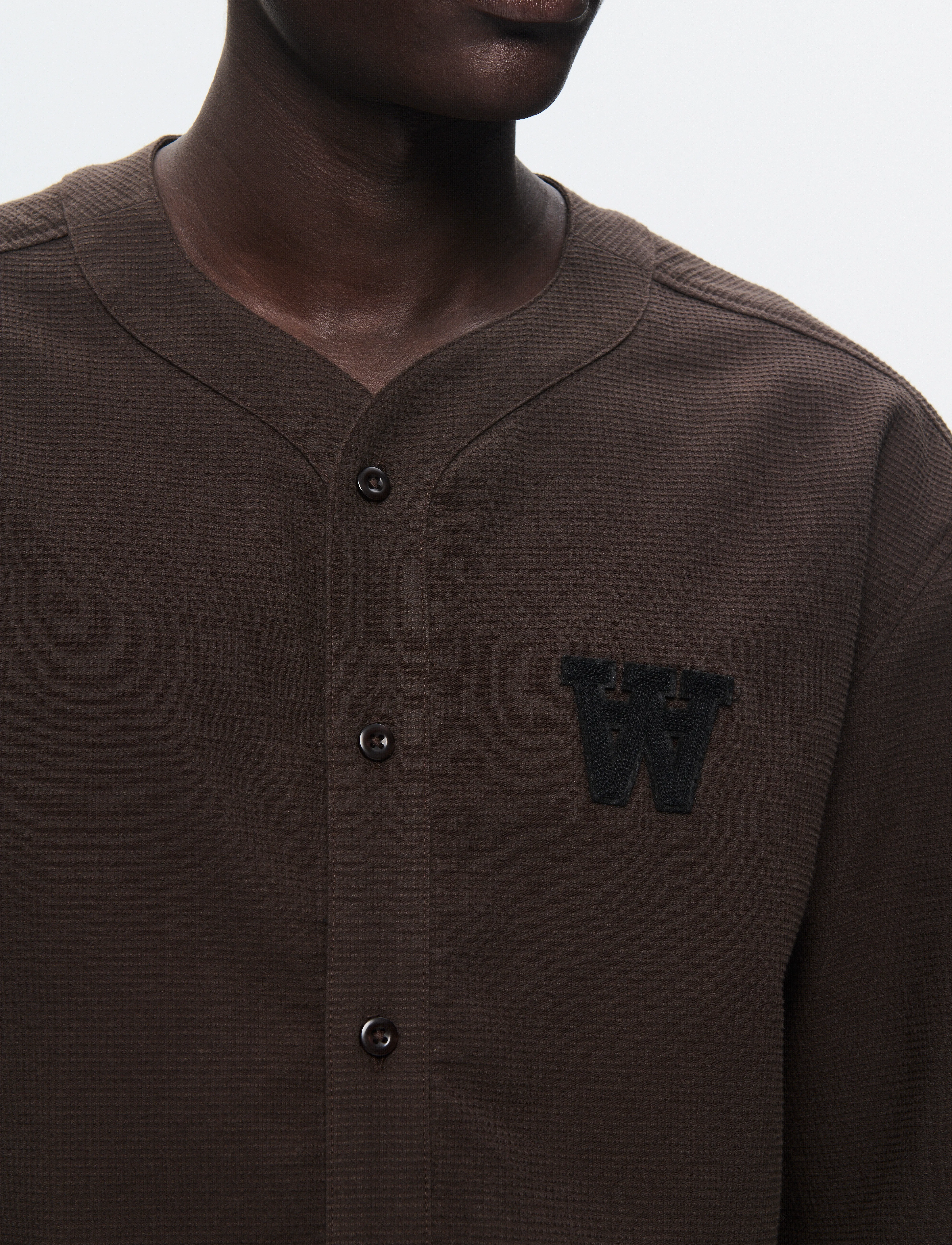 WOOD WOOD - WWHardy shirt - kurzarmhemden - licorice - 5
