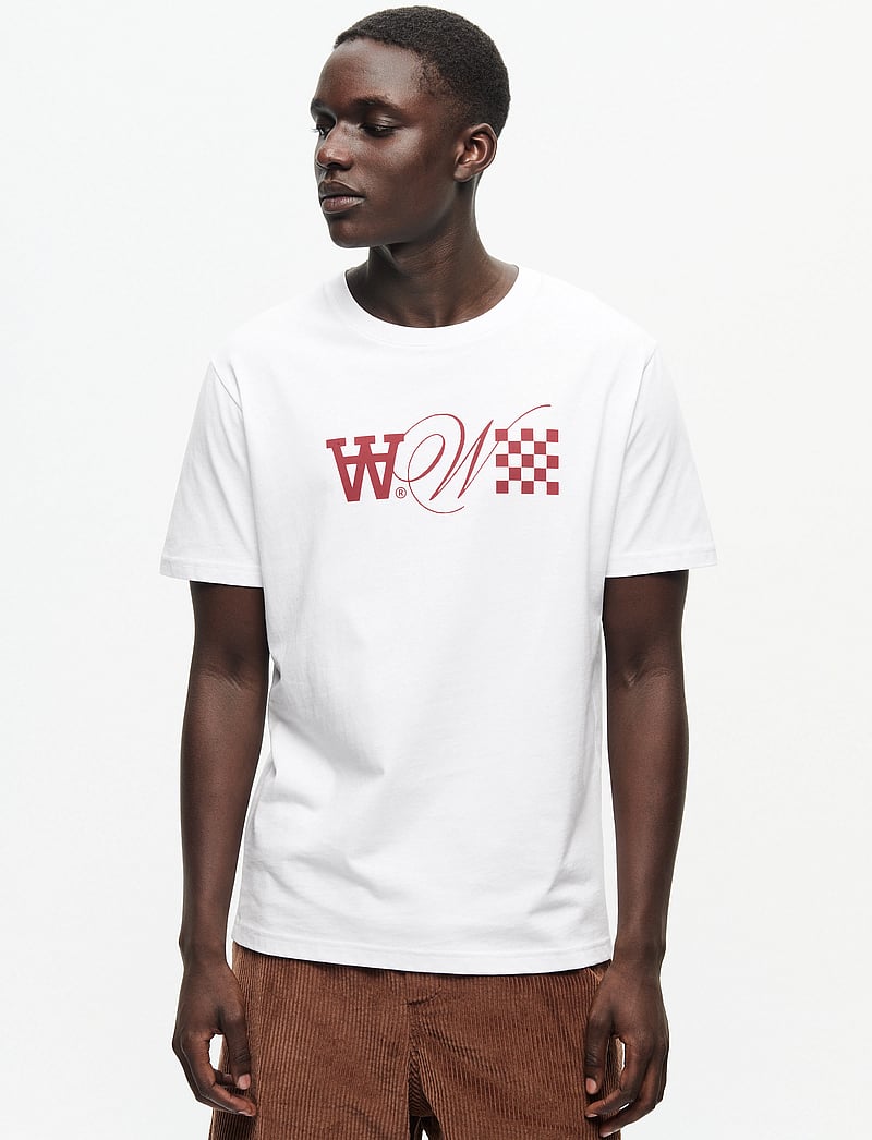 WOOD WOOD - WWAce - kortærmede t-shirts - bright white - 0