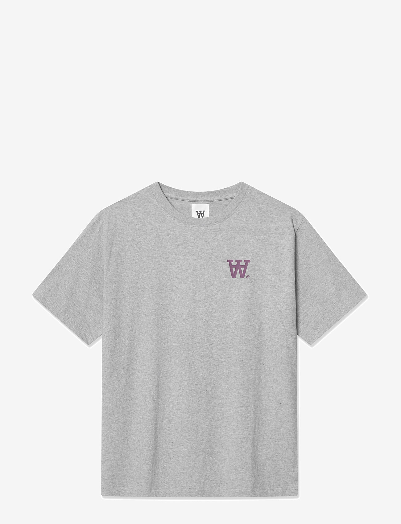 WOOD WOOD - WWAce AA - kortärmade t-shirts - light melange grey - 1