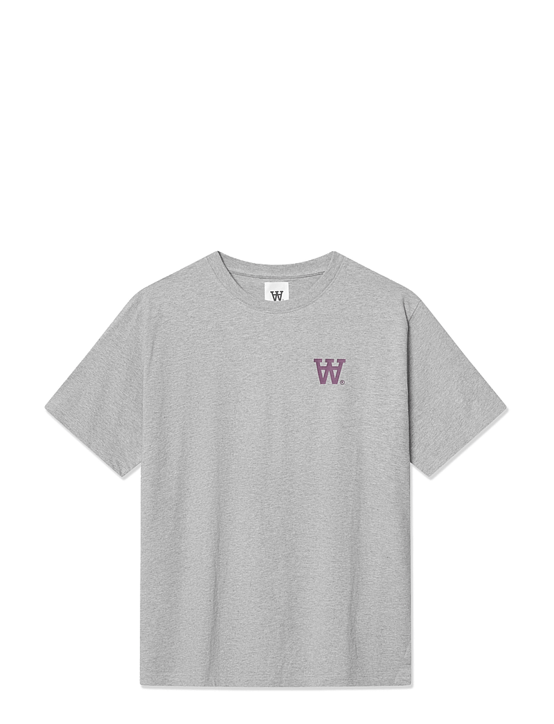 WOOD WOOD - WWAce AA - lühikeste varrukatega t-särgid - light melange grey - 1