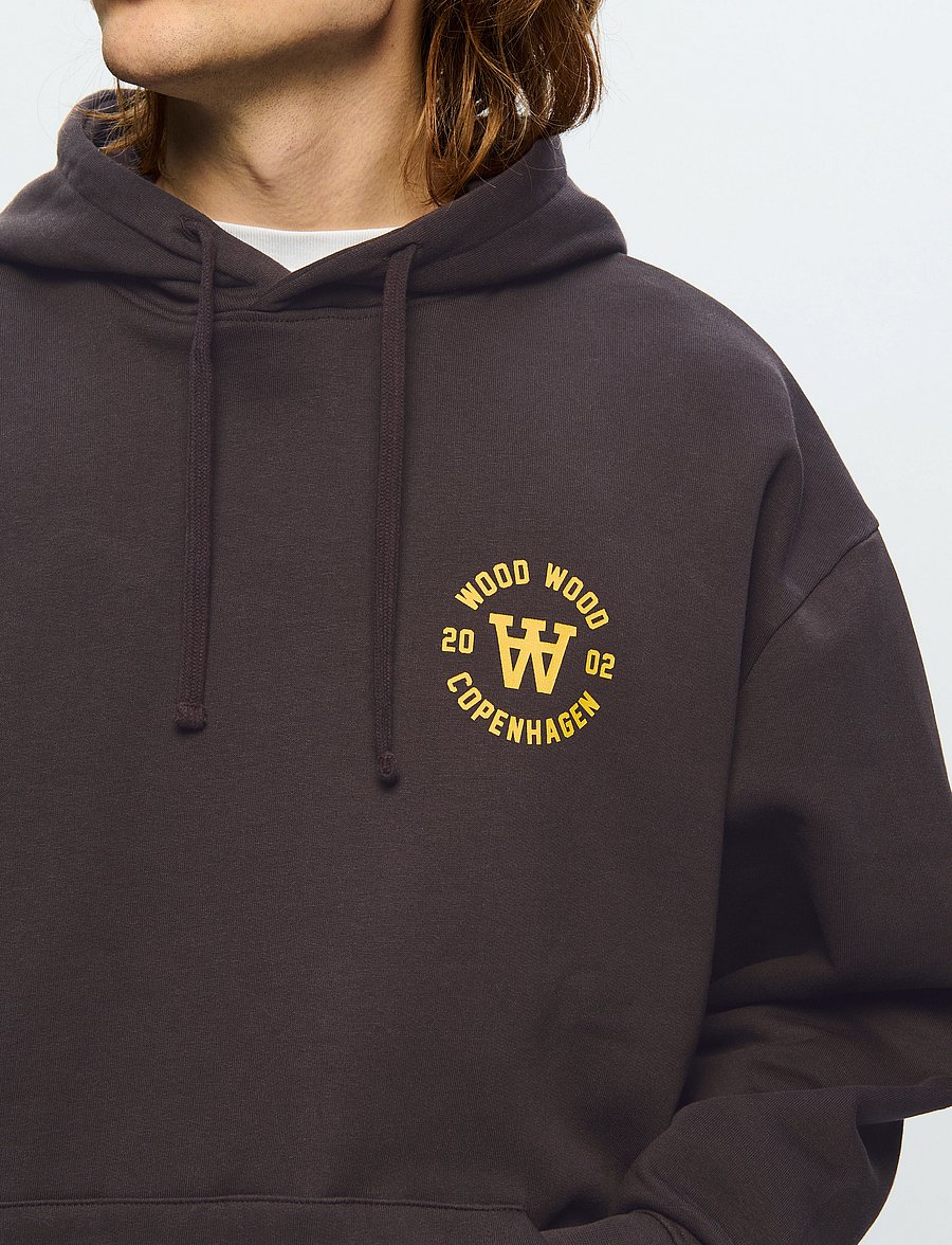 WOOD WOOD - WWCass AA seal print - kapuzenpullover - licorice - 4