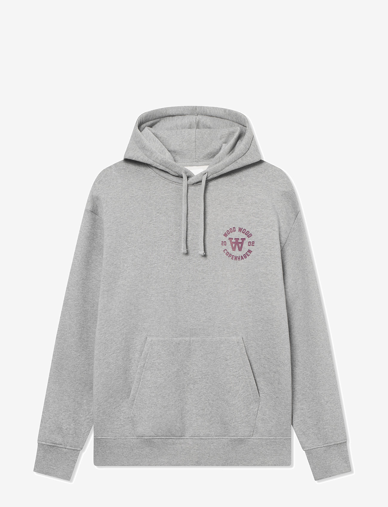 WOOD WOOD - WWCass AA seal print - kapuutsiga dressipluusid - light melange grey - 1