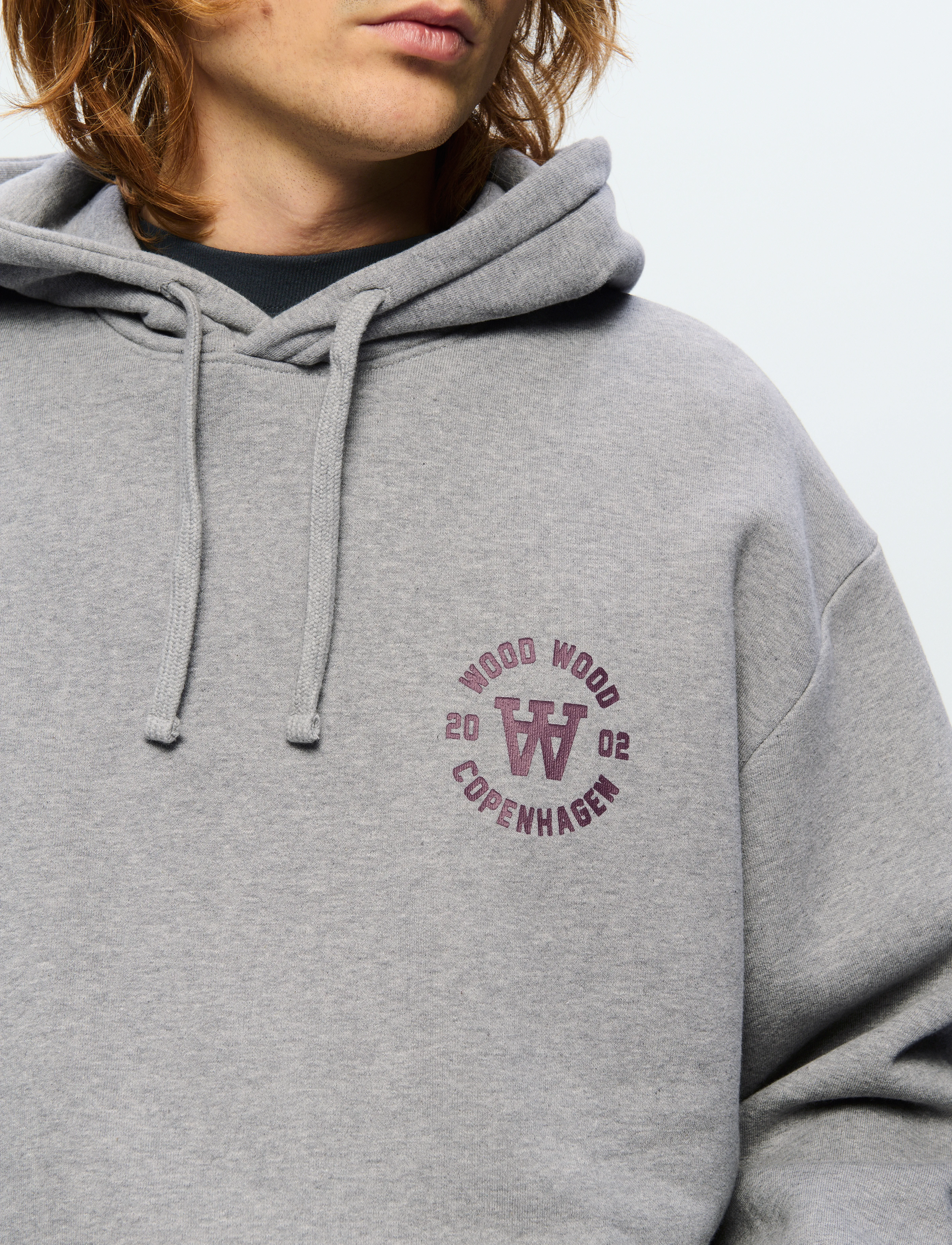WOOD WOOD - WWCass AA seal print - hettupeysur - light melange grey - 5