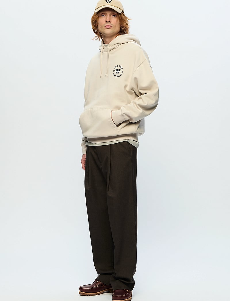 WOOD WOOD - WWCass AA seal print - kapuutsiga dressipluusid - silver gray - 2