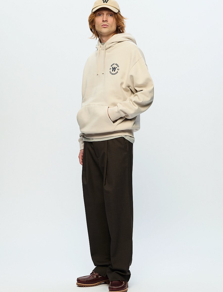 WOOD WOOD - WWCass AA seal print - sweats à capuche - silver gray - 2