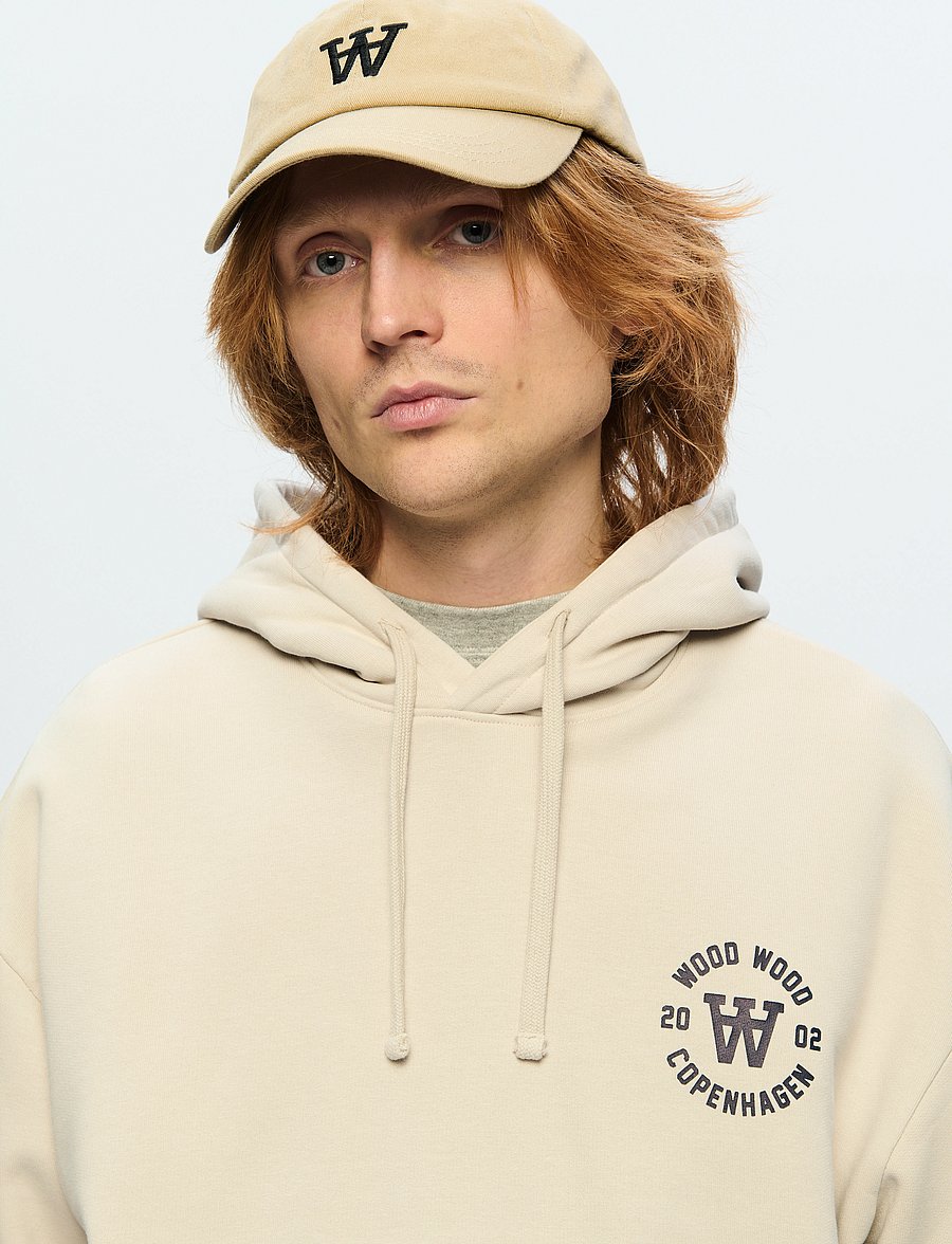 WOOD WOOD - WWCass AA seal print - sweats à capuche - silver gray - 4