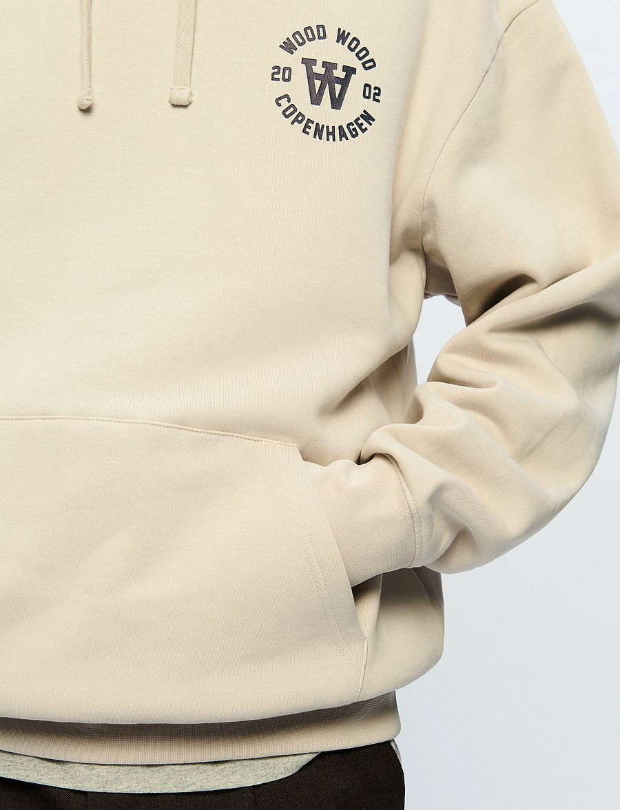 WOOD WOOD - WWCass AA seal print - sweats à capuche - silver gray - 5
