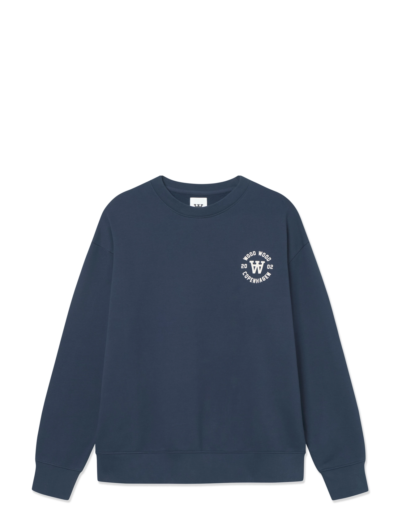 WOOD WOOD Wwnoel Aa Seal Print Navy - S - Herren