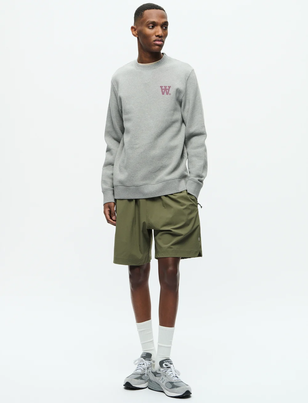 WOOD WOOD - WWTye AA - shop efter stil - light melange grey - 2