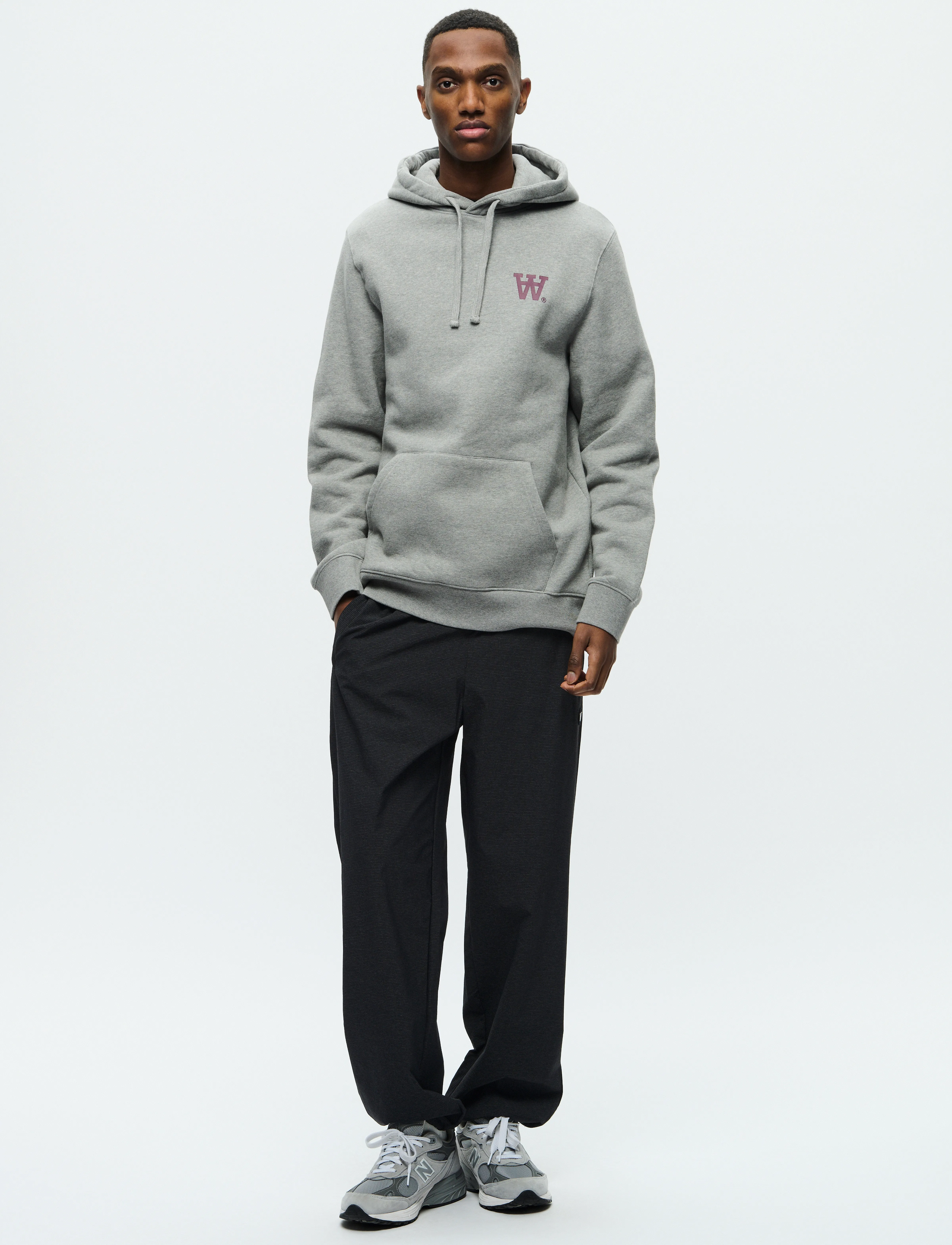 WOOD WOOD - WWAsh AA - kapuzenpullover - light melange grey - 2