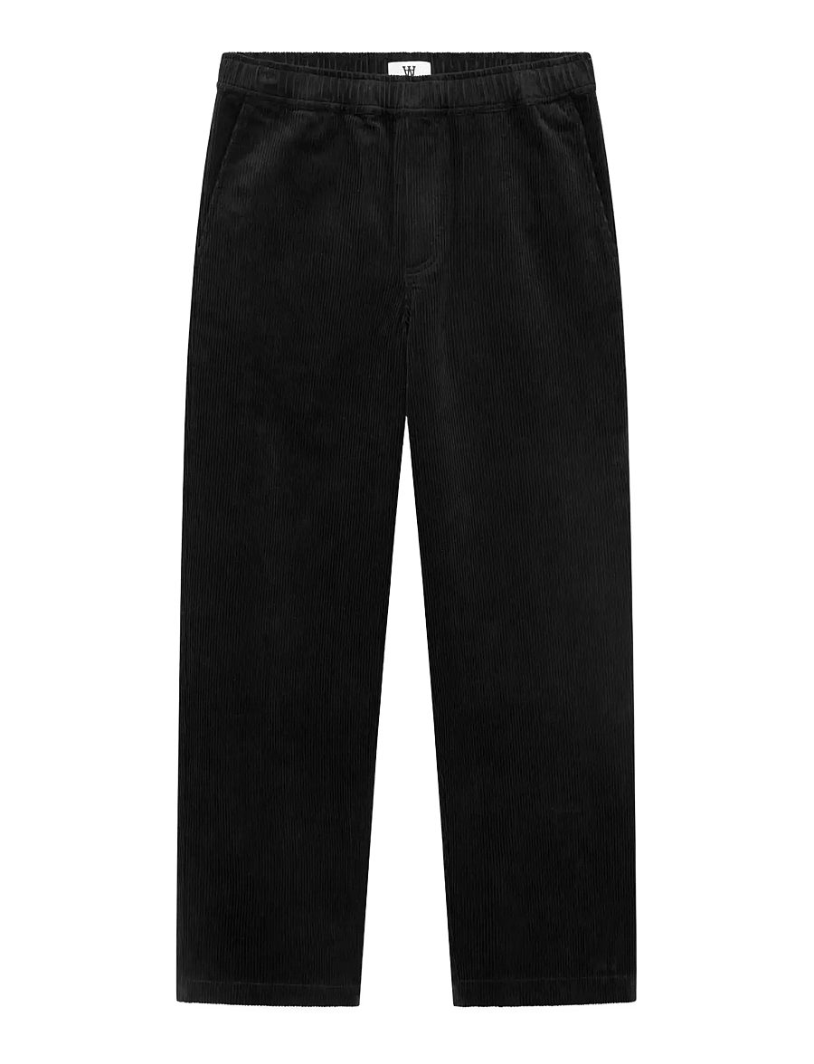 WOOD WOOD - WWLax trousers 25188 - freizeithosen - black sand - 1